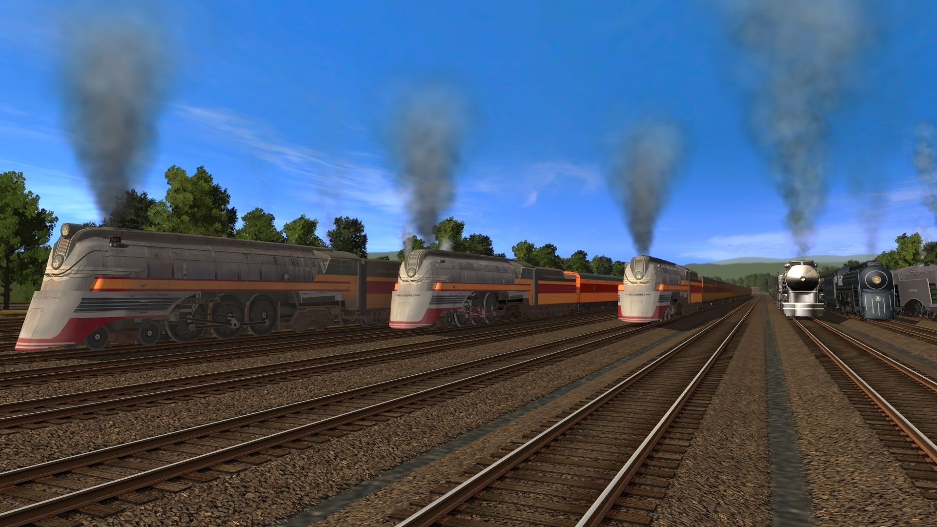steam locomotives trainz