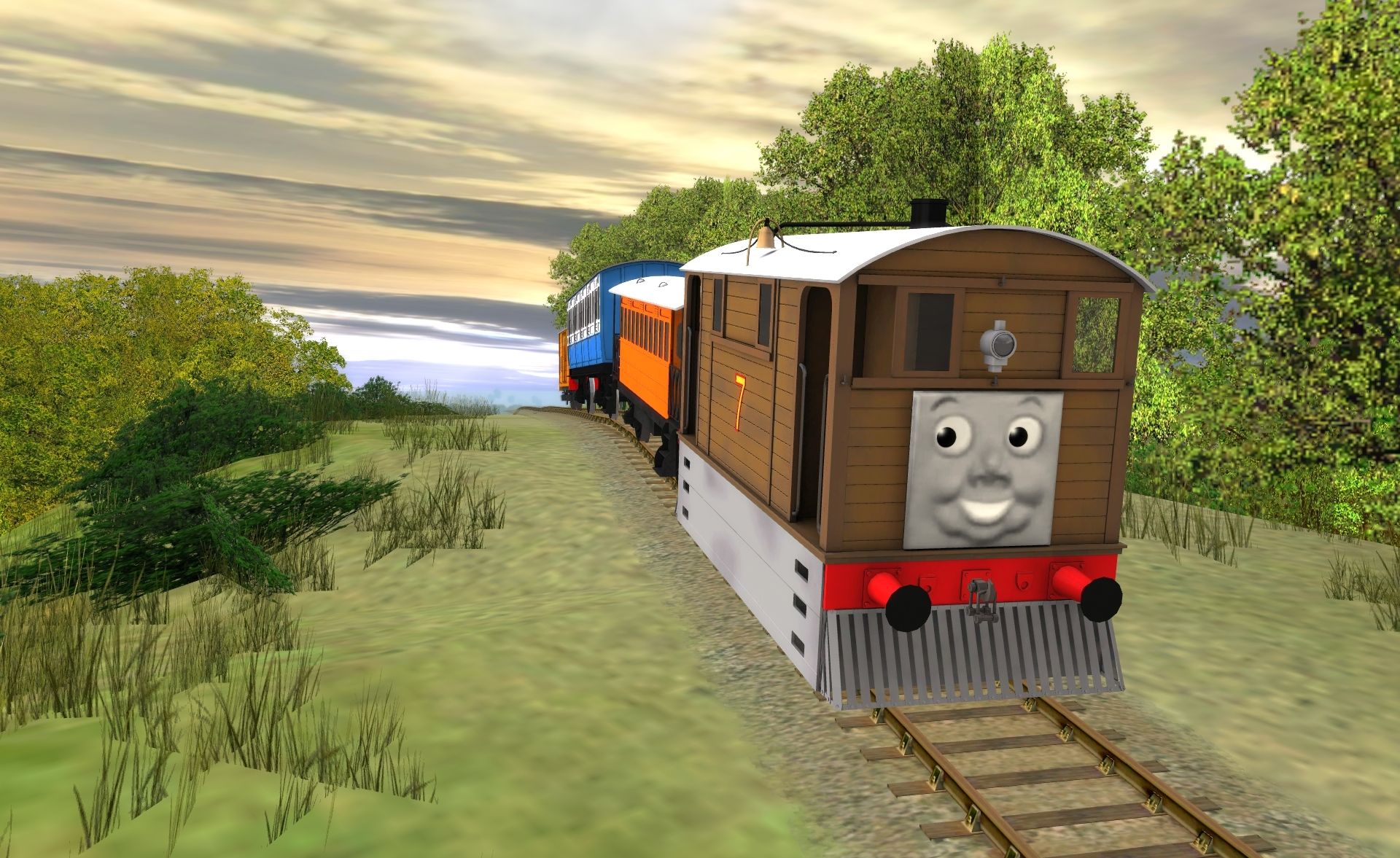 Thomas the Trainz Engine Ep 39: Toby's Vintage Train 